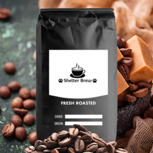 Caramel Retriever – Medium Roast Coffee (12oz, 1lb, 2lb, 5lb, 12lb)